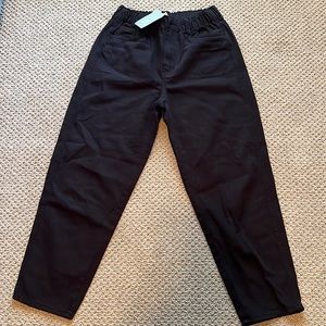 NWT H&M black jeans and crop kimono style sweater